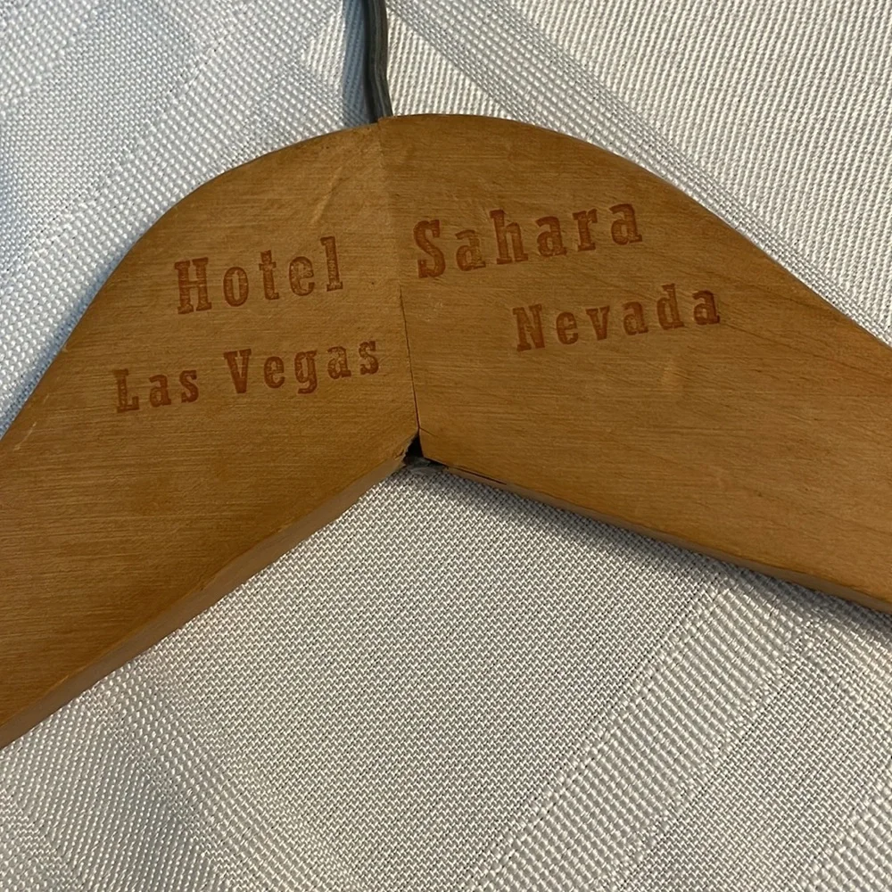 Vintage, Hotel, Sierra, Las Vegas, Nevada wooden hanger